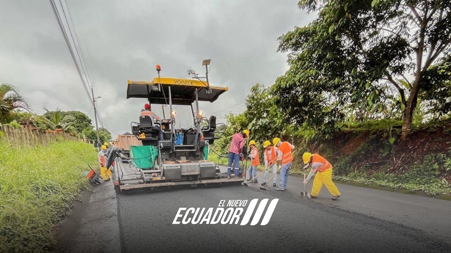 MTOP mejora la infraestructura vial de Napo