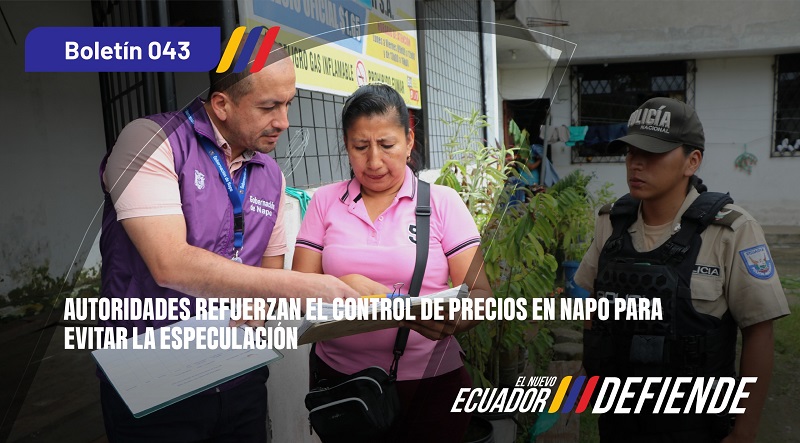 Gobernación de Napo refuerza operativos de control de precios