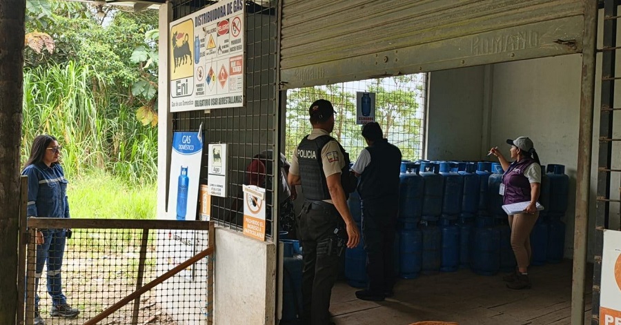 Operativos de control en distribuidoras de gas del cantón Archidona